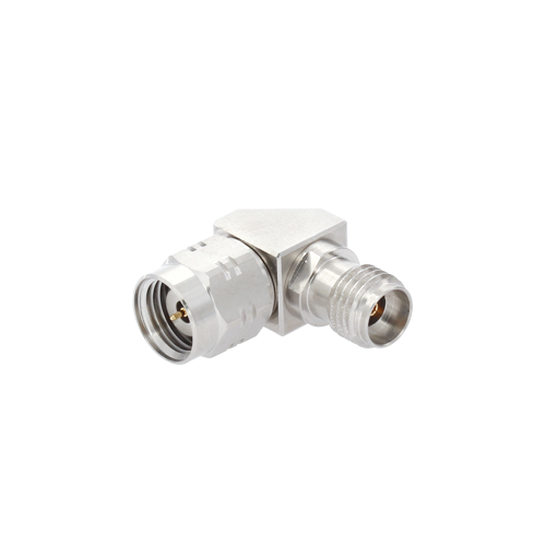 Precision Test Adapter-1.85 mm(M) to 2.92mm(F) Right Angle type: 40 GHz Precision Test Adapter-1.85 mm(M) to 2.92mm(F) Right Angle type: 40 GHz